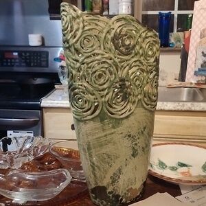 Kai Cut out pottery vase.  HouseL